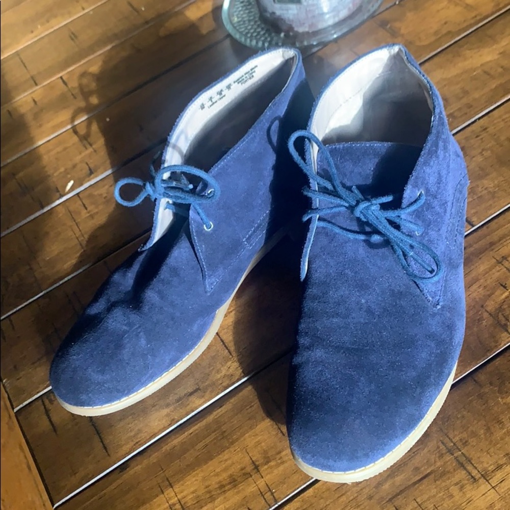 Franco Sarto Blue leather suede shoes - Picture 2 of 8